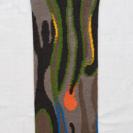 socks - bonne maison - Melting - Brown - women - men - mixed socks - bonne maison - Melting - Brown - women - men - mixed