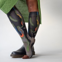 socks - bonne maison -  Melting - Brown - women - men - mixed
