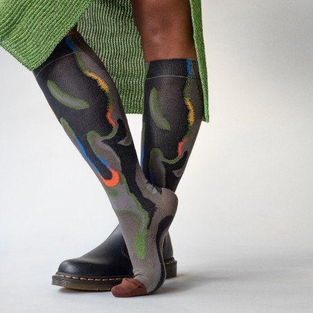 chaussettes - bonne maison -  Fondue - Marron - femme - homme - mixte