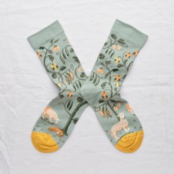 socks - bonne maison -  Bean - Blue - women - men - mixed