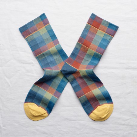 chaussettes - bonne maison - Carreaux - Multicolore - femme - homme - mixte chaussettes - bonne maison - Carreaux - Multicolore - femme - homme - mixte