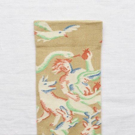 socks - bonne maison - Maelström - Green - women - men - mixed socks - bonne maison - Maelström - Green - women - men - mixed