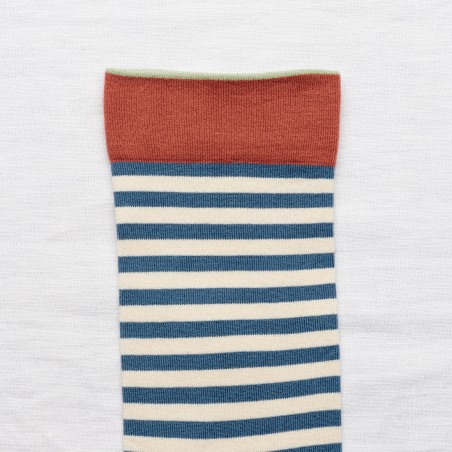 socks - bonne maison - Stripe - Blue - women - men - mixed socks - bonne maison - Stripe - Blue - women - men - mixed