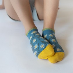 socks - bonne maison -  Daisy - Blue - women - men - mixed