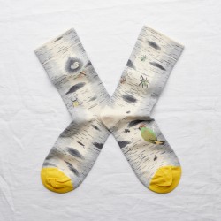 socks - bonne maison -  Insect - White - women - men - mixed