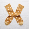 socks - bonne maison -  Polka Dot - Brown - women - men - mixed