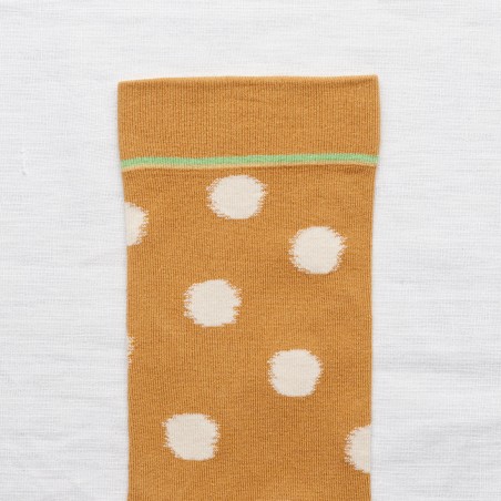 Sock Polka Dot Ochre | Collection Pique Nique | Bonne Maison