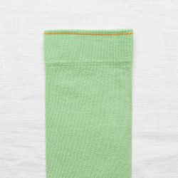 socks - bonne maison -  Plain - Green - women - men - mixed