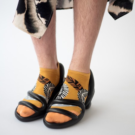 socks - bonne maison - Feather - Brown - women - men - mixed socks - bonne maison - Feather - Brown - women - men - mixed