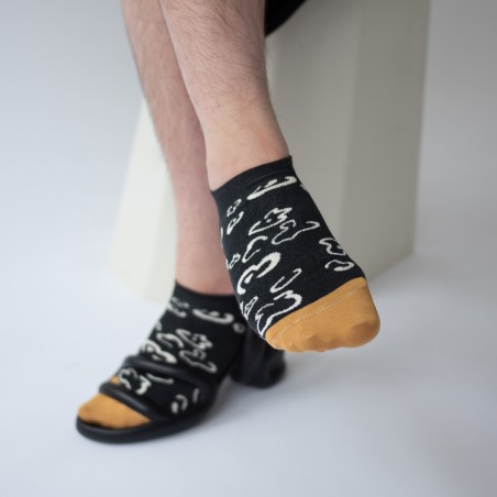 chaussettes - bonne maison -  Bicolore - Noir - femme - homme - mixte