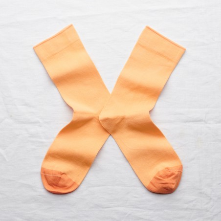 socks - bonne maison - Plain - Brown - women - men - mixed socks - bonne maison - Plain - Brown - women - men - mixed