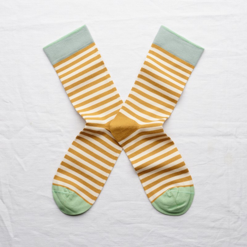 Socks Stripe Night | Striped French Socks | Bonne Maison