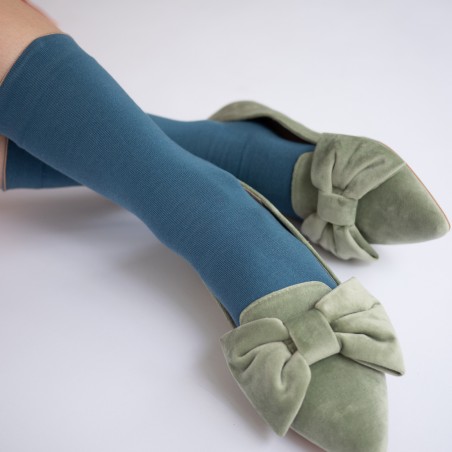 socks - bonne maison - Plain - Blue - women - men - mixed socks - bonne maison - Plain - Blue - women - men - mixed