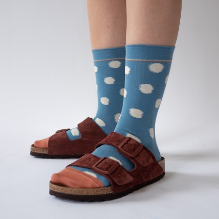 chaussettes - bonne maison - Pois - Bleu - femme - homme - mixte chaussettes - bonne maison - Pois - Bleu - femme - homme - mixte