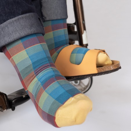 chaussettes - bonne maison - Carreaux - Multicolore - femme - homme - mixte chaussettes - bonne maison - Carreaux - Multicolore - femme - homme - mixte