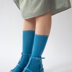 chaussettes - bonne maison -  Uni - Bleu - femme - homme - mixte