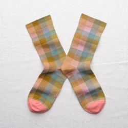 socks - bonne maison -  Checks - Multico - women - men - mixed