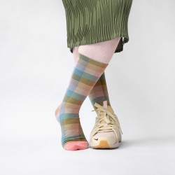 chaussettes - bonne maison -  Carreaux - Multico - femme - homme - mixte