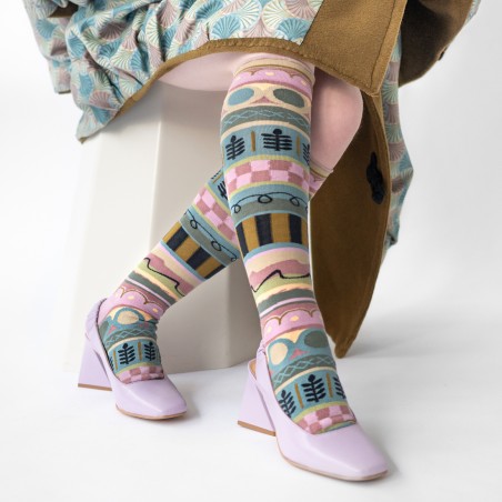 chaussettes - bonne maison -  Géométrique - Multico - femme - homme - mixte