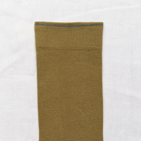 socks - bonne maison -  Plain - Green - women - men - mixed