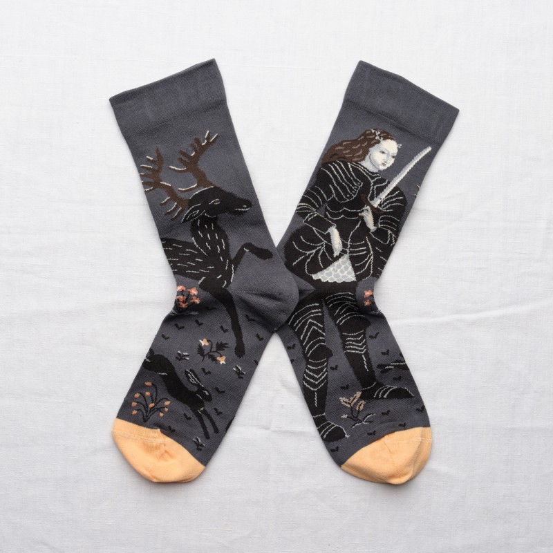 chaussettes - bonne maison -  Chevalière - Bleu - femme - homme - mixte