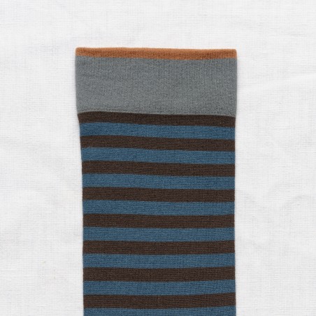 chaussettes - bonne maison - Rayure - Marron - femme - homme - mixte chaussettes - bonne maison - Rayure - Marron - femme - homme - mixte