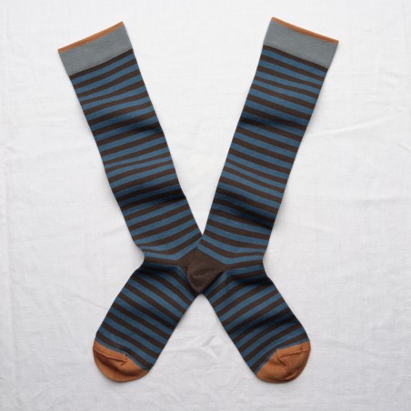socks - bonne maison - Stripe - Brown - women - men - mixed socks - bonne maison - Stripe - Brown - women - men - mixed