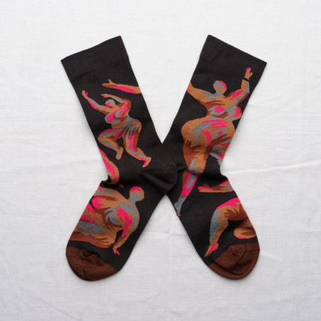 socks - bonne maison - Venus - Black - women - men - mixed socks - bonne maison - Venus - Black - women - men - mixed