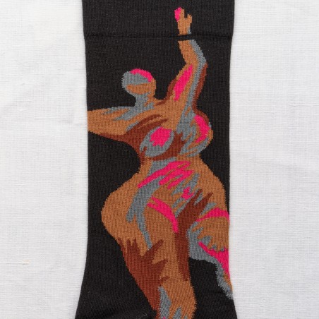 socks - bonne maison - Venus - Black - women - men - mixed socks - bonne maison - Venus - Black - women - men - mixed