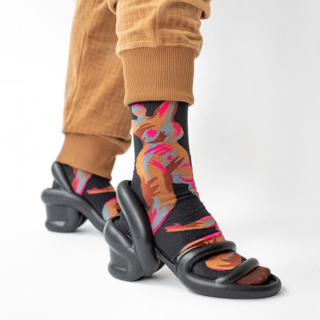 socks - bonne maison - Venus - Black - women - men - mixed socks - bonne maison - Venus - Black - women - men - mixed