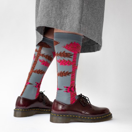 chaussettes - bonne maison -  Chardon - Bleu - femme - homme - mixte