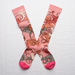 chaussettes - bonne maison -  Hilma - Rose - femme - homme - mixte