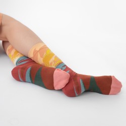 socks - bonne maison -  Sun - Orange - women - men - mixed