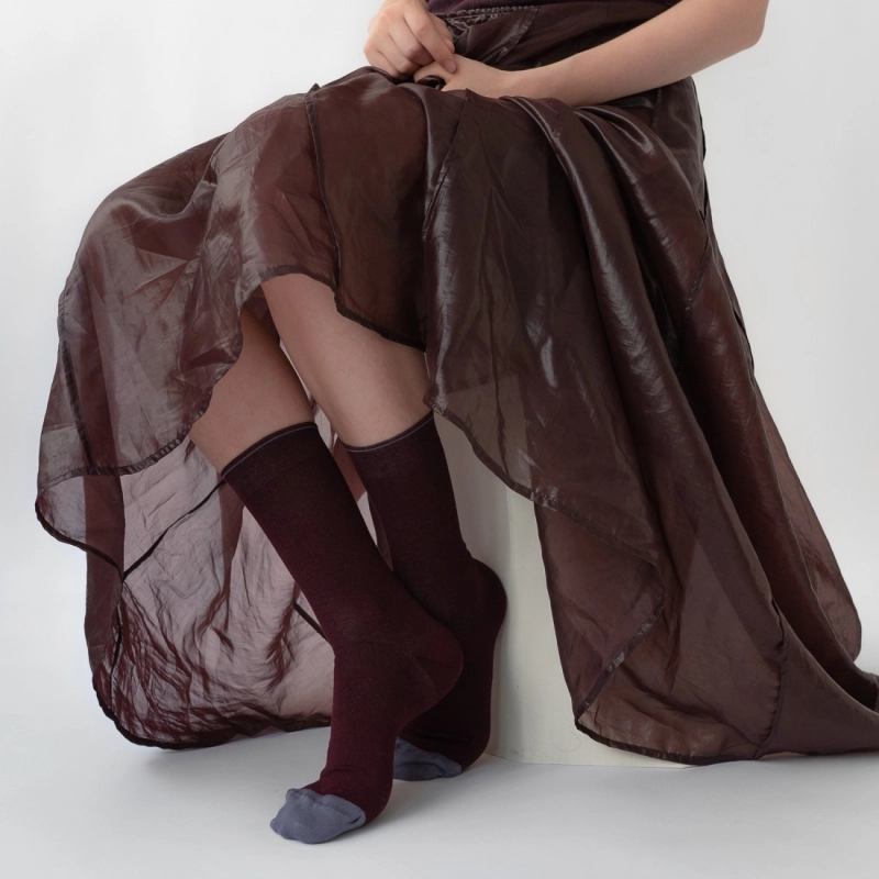 balenciaga chaussette bordeaux