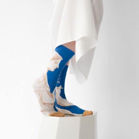 chaussettes - bonne maison -  Statue - Bleu - femme - homme - mixte