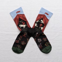 chaussettes - bonne maison -  Cirque - Noir - femme - homme - mixte