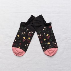 chaussettes - bonne maison -  Semis - Noir - femme - homme - mixte