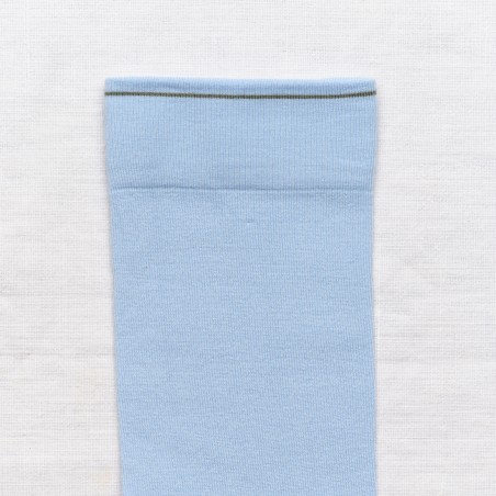 socks - bonne maison -  Plain - Blue - women - men - mixed