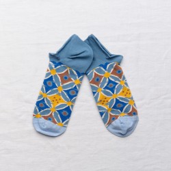 chaussettes - bonne maison -  Carrelage - Bleu - femme - homme - mixte