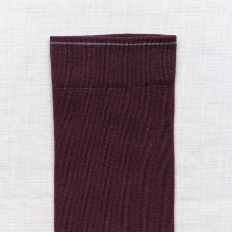 chaussettes - bonne maison -  Uni - Violet - femme - homme - mixte