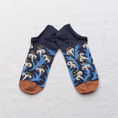 chaussettes - bonne maison -  Lys - Bleu - femme - homme - mixte