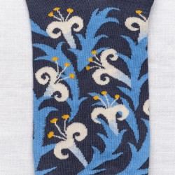 chaussettes - bonne maison -  Lys - Bleu - femme - homme - mixte