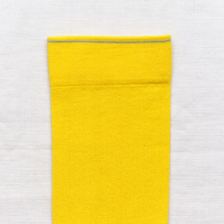 chaussettes - bonne maison -  Uni - Jaune - femme - homme - mixte