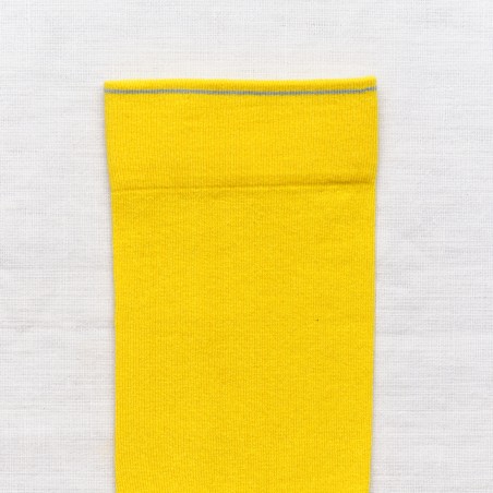 socks - bonne maison -  plain- yellow - woman - man - mixed