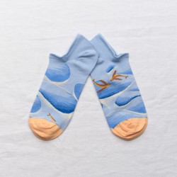 socks - bonne maison -  Sea - Blue - women - men - mixed