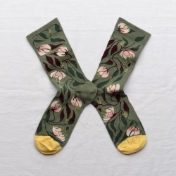 socks - bonne maison -  Philadelphus - Green - women - men - mixed