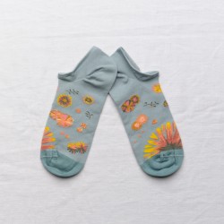 chaussettes - bonne maison -  Odilon - Bleu - femme - homme - mixte