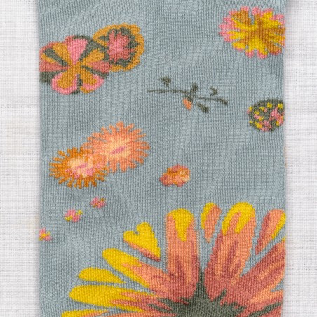 chaussettes - bonne maison - Odilon - Bleu - femme - homme - mixte chaussettes - bonne maison - Odilon - Bleu - femme - homme - mixte