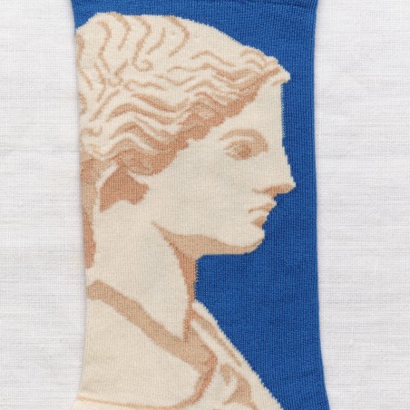 chaussettes - bonne maison -  Statue - Bleu - femme - homme - mixte