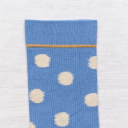 socks - bonne maison -  Polka dot - Blue - women - men - mixed